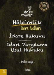 İmtiyaz İdare Hukuku İdari Yargılama Usul Hukuku Hakimlik Ders Notları - Temsil Kitap