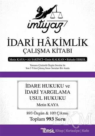 Temsil Kitap İmtiyaz - İdari Hakimlik Çalışma Kitabı - Temsil Kitap