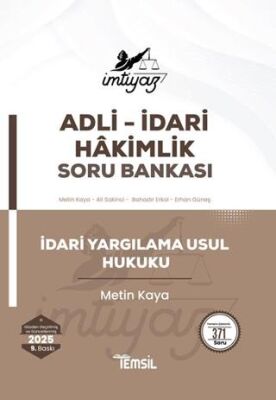 İmtiyaz İdari Yargılama Usul Hukuku Soru Bankası - 1