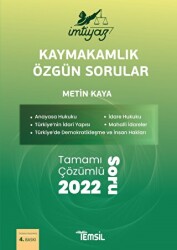 İmtiyaz Kaymakamlık Özgün Sorular - Temsil Kitap