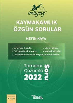 İmtiyaz Kaymakamlık Özgün Sorular - 1