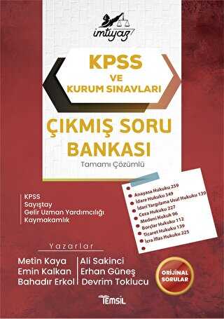 İmtiyaz KPSS ve Kurum Sınavları Çıkmış Soru Bankası - Temsil Kitap