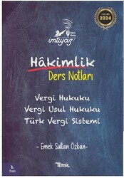 İmtiyaz Vergi Hukuku Vergi Usul Hukuku Türk Vergi Sistemi Hakimlik Ders Notları - Temsil Kitap