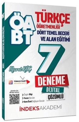 İndeks Akademi Yayıncılık İndeks Akademi 2023 ÖABT Türkçe Dört Temel Beceri ve Alan Eğitimi 7 Deneme PDF Çözümlü - 1