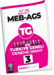İndeks Akademi Yayıncılık İndeks Akademi 2025 MEB-AGS TG-3 Türkiye Geneli Deneme Çözümlü İndeks Akademi Yayıncılık - İndeks Akademi Yayıncılık