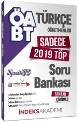 İndeks Akademi Yayıncılık ÖABT Türkçe Öğretmenliği Sadece 2019 TÖP Soru Bankası Çözümlü - İndeks Akademi Yayıncılık