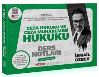 İndeks Akademi Yayıncılık 2024 KPSS A Grubu Ceza Hukuku ve Ceza Muhakemesi Hukuku Video Ders Notları - 1