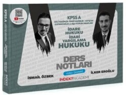 İndeks Akademi Yayıncılık KPSS A Grubu İdare ve İdari Yargılama Hukuku Video Ders Notları - İndeks Akademi Yayıncılık