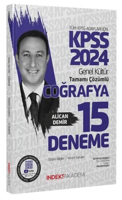 İndeks Akademi Yayıncılık 2024 KPSS Coğrafya 15 Deneme Çözümlü - 1