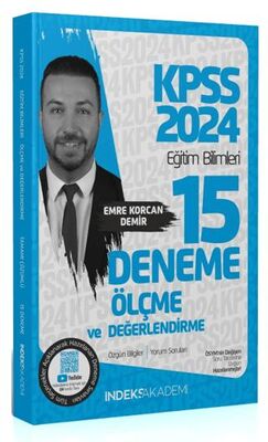 İndeks Akademi Yayıncılık 2024 KPSS Eğitim Bilimleri Ölçme ve Değerlendirme 15 Deneme Çözümlü - 1