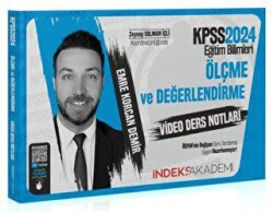 İndeks Akademi Yayıncılık 2024 KPSS Eğitim Bilimleri Ölçme ve Değerlendirme Video Ders Notları - İndeks Akademi Yayıncılık