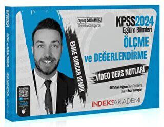 İndeks Akademi Yayıncılık 2024 KPSS Eğitim Bilimleri Ölçme ve Değerlendirme Video Ders Notları - 1