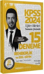 İndeks Akademi Yayıncılık 2024 KPSS Eğitim Bilimleri Rehberlik ve Özel Eğitim 15 Deneme Çözümlü - İndeks Akademi Yayıncılık