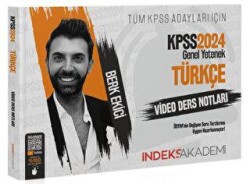 İndeks Akademi Yayıncılık 2024 KPSS Türkçe Video Ders Notları - İndeks Akademi Yayıncılık