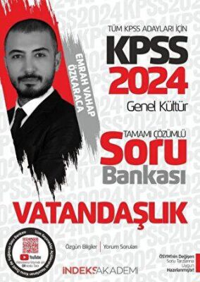 İndeks Akademi Yayıncılık 2024 KPSS Vatandaşlık Soru Bankası Çözümlü - 1