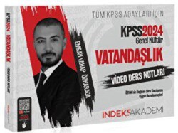 İndeks Akademi Yayıncılık 2024 KPSS Vatandaşlık Video Ders Notları - İndeks Akademi Yayıncılık