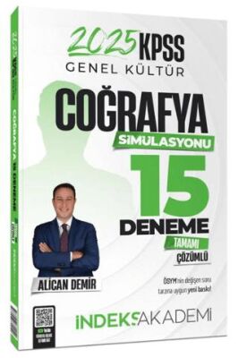 İndeks Akademi Yayıncılık 2025 KPSS Coğrafya Simülasyonu 15 Deneme Çözümlü - 1