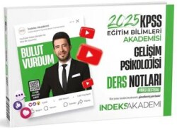 İndeks Akademi Yayıncılık 2025 KPSS Eğitim Bilimleri Gelişim Psikolojisi Video Ders Notları - İndeks Akademi Yayıncılık