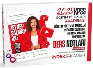 İndeks Akademi Yayıncılık 2025 KPSS Eğitim Bilimleri Öğretim Yöntem ve Teknikleri, Program Geliştirme Video Ders Notları - 1