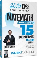 İndeks Akademi Yayıncılık 2025 KPSS Matematik 15 Deneme Çözümlü - Metin Şimşek İndeks Akademi Yayıncılık - İndeks Akademi Yayıncılık