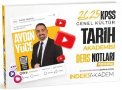 İndeks Akademi Yayıncılık 2025 KPSS Tarih Akademisi Video Ders Notları - İndeks Akademi Yayıncılık