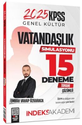 İndeks Akademi Yayıncılık 2025 KPSS Vatandaşlık Simülasyonu 15 Deneme Çözümlü - 1