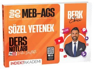 2026 MEB-AGS Sözel Yetenek Video Ders Notları - 1