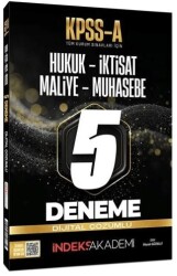 İndeks Akademi Yayıncılık KPSS A Grubu 5 Deneme Çözümlü - İndeks Akademi Yayıncılık