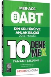 ÖABT MEB-AGS Din Kültürü ve Ahlak Bilgisi 10 Deneme X Çözümlü - İndeks Akademi Yayıncılık