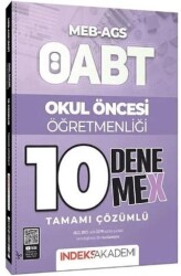 ÖABT MEB-AGS Okul Öncesi Öğretmenliği 10 DenemeX Çözümlü - İndeks Akademi Yayıncılık