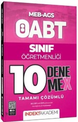 ÖABT MEB - AGS Sınıf Öğretmenliği 10 DenemeX Çözümlü - İndeks Akademi Yayıncılık