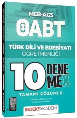 ÖABT MEB-AGS Türk Dili ve Edebiyatı Öğretmenliği 10 DenemeX Çözümlü - 1