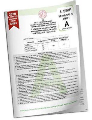 İnformal Yayınları 8. Sınıf İOKBS Bursluluk Çıkmış Soru Tıpkı Basım Türkiye Geneli Dijital Çözümlü Soru Kitapçığı - 1