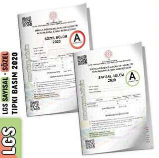 İnformal Yayınları 2020 LGS Sayısal ve Sözel Tıpkı Basım Çıkmış Soru Türkiye Geneli Dijital Çözümlü Kitapçıkları - 1