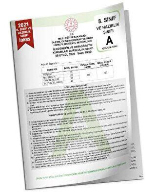 İnformal Yayınları 2021 8. Sınıf İOKBS Bursluluk Çıkmış Soru Tıpkı Basım Türkiye Geneli Dijital Çözümlü Soru Kitapçığı - 1