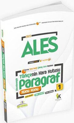 İnformal Yayınları 2023 ALES Türkçenin Kara Kutusu Paragraf 1. Cilt Konu Konu Soru Bankası - 1