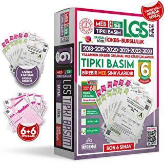 İnformal Yayınları 2024 8. Sınıf LGS Tıpkı Basım Çıkmış Soru Türkiye Geneli Kurumsal Dijital Çözümlü 6LI Paket Deneme - 1