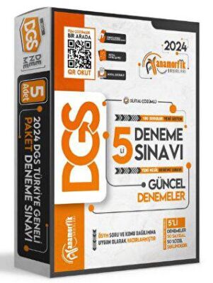 İnformal Yayınları 2024 DGS Anamorfik Yayınları Yeni Sistem TG Kurumsal 5Lİ Dijital Çözümlü Paket Deneme Sınavı - 1
