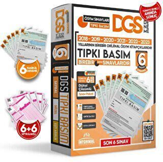 İnformal Yayınları 2024 DGS ÖSYM Çıkmış Soru Tıpkı Basım Türkiye Geneli Dijital Çözümlü 6lı Deneme Paketi