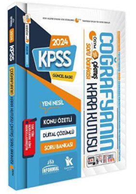 İnformal Yayınları 2024 KPSS Coğrafyanın Kara Kutusu Konu Özetli Dijital Çözümlü ÖSYM Çıkmış Soru Havuzu Bankası - 1