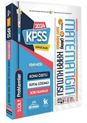İnformal Yayınları KPSS Matematiğin Kara Kutusu 2. Cilt PROBLEM K.Ö. Dijital Çözümlü ÖSYM Çıkmış Soru Bankası - İnformal Yayınları