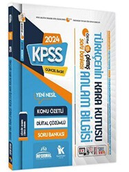 İnformal Yayınları KPSS Türkçenin Kara Kutusu Anlam Bilgisi Sözcük-Cümle D.Çözümlü Konu Özetli Soru Bankası - İnformal Yayınları