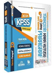 İnformal Yayınları 2024 KPSS Türkçenin Kara Kutusu KARMA PARAGRAF 2 Konu Özetli Dijital Çözümlü Çıkmış Soru Bankası - İnformal Yayınları