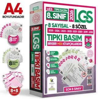 2026 8. Sınıf LGS Tıpkı Basım Çıkmış Soru 8+8 Deneme Paketi Sayısal+Sözel Türkiye Geneli Dijital Çözümlü - 1