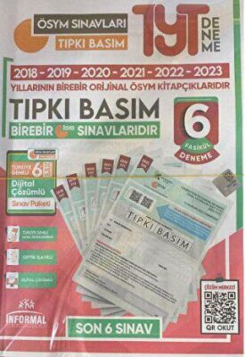 İnformal Yayınları YKS TYT ÖSYM Çıkmış Soru Tıpkı Basım 6lı Türkiye Geneli Dijital Çözümlü Deneme Paketi - 1
