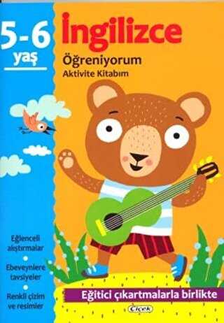 İngilizce Öğreniyorum 5-6 Yaş Aktivite Kitabım - Çiçek Yayıncılık