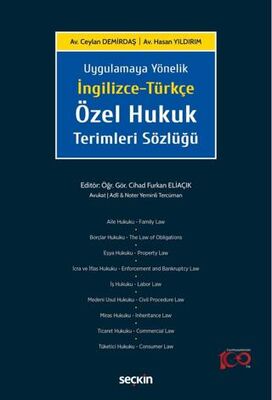 İngilizce-Türkçe Özel Hukuk Terimleri Sözlüğü - 1