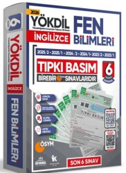 İngilizce YÖKDİL Fen Bilimleri Tıpkı Basım 6 lı Deneme - Karakutu Yayın