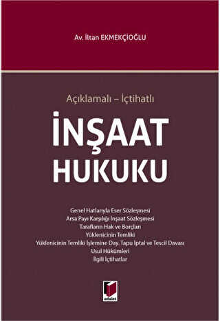 İnşaat Hukuku - Adalet Yayınevi