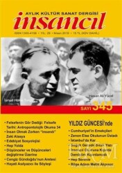 İnsancıl Aylık Kültür Sanat Dergisi Sayı: 345 Nisan 2019 - İnsancıl Dergisi Yayınları